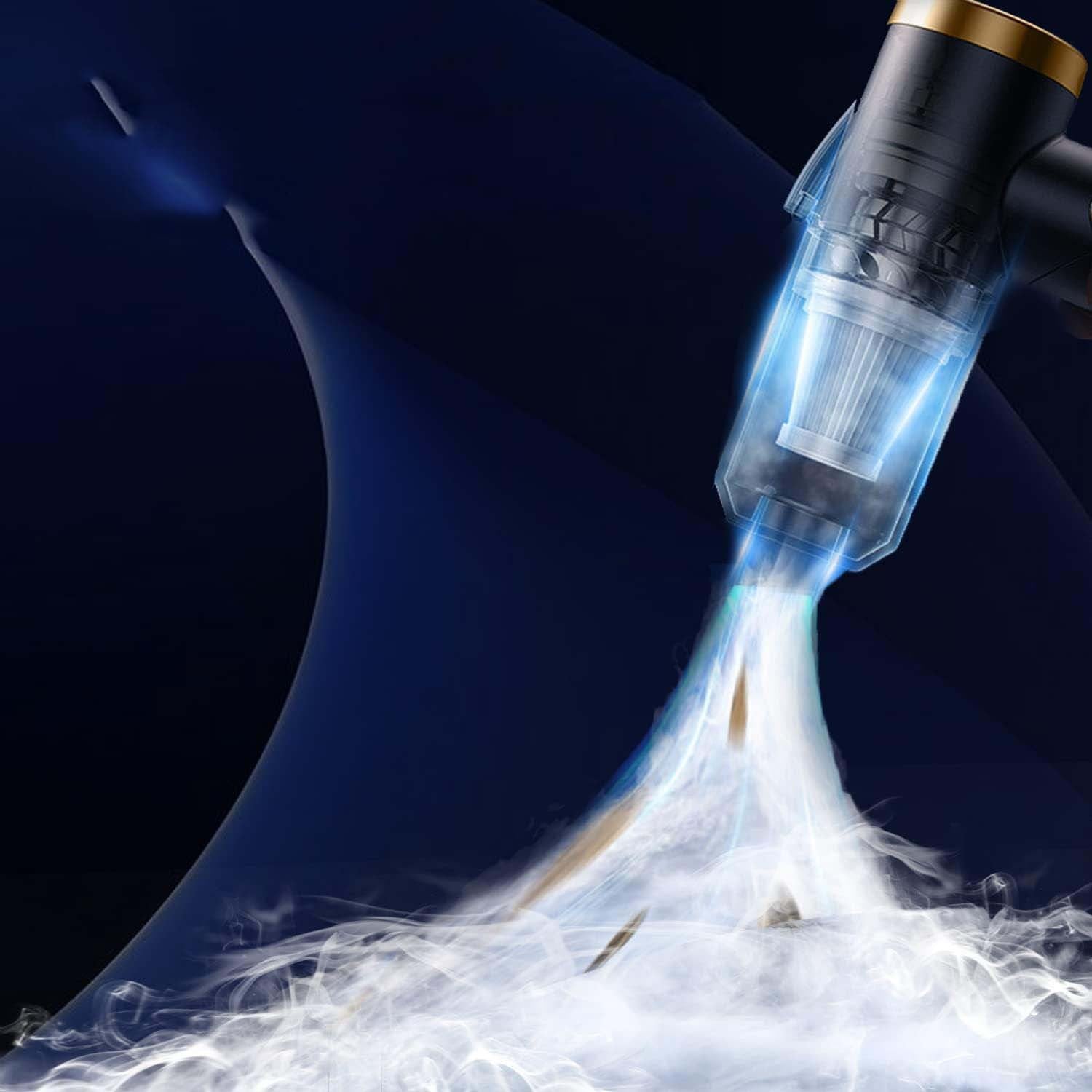 Vacuum Cleaner And Air Duster For Cars, Homes, Offices And Pets, High-power, Multi-nozzle Handheld Car Vacuum Cleaner. - Enfance-Heureuse