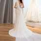 Mid-waist Dream See-through Super Fairy Light Wedding Dress - Enfance-Heureuse