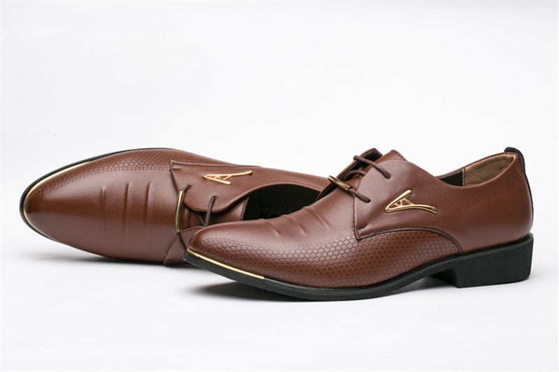 luxury Brand Classic Man Pointed Toe Dress Shoes Mens Patent Leather Black Wedding Shoes Oxford Formal Shoes Big Size fashion - Enfance-Heureuse