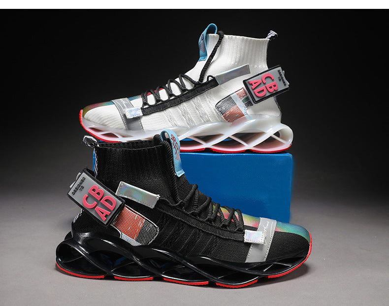 Good Quality Hollow Cushioning Damping Sport Shoes Mens Athletic Jogging Sneakers - Enfance-Heureuse