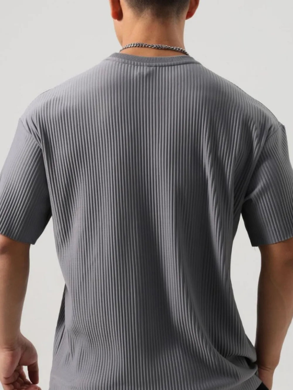 Men's Plus Size Round Neck Half Sleeve T-Shirt - Enfance-Heureuse