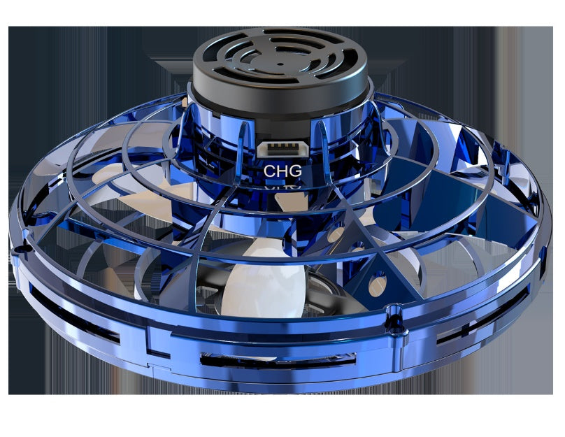 Mini Fingertip Gyro Interactive Decompression Toy Drone LED UFO Type Flying Helicopter Spinner Toy Kids - Enfance-Heureuse