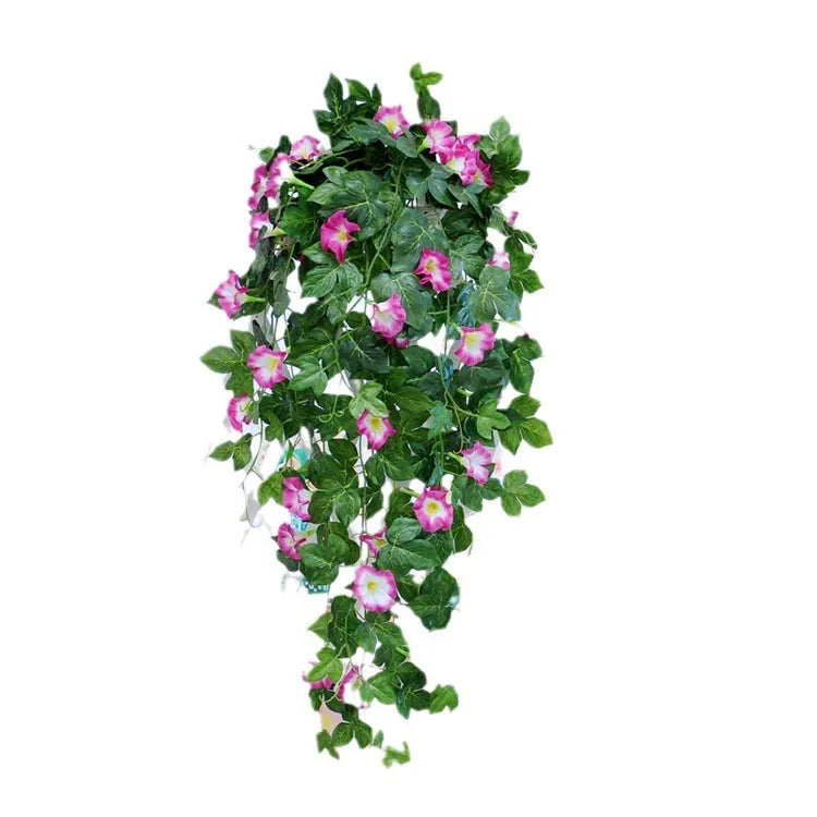 Simulation Plant Morning Glory Ratten For Wall Hanging Decoration - Enfance-Heureuse