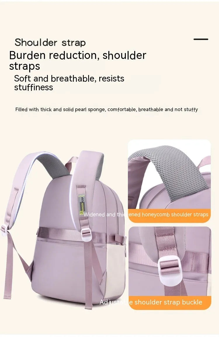 Large Capacity Schoolbag For Primary School Girls Cute - Enfance-Heureuse