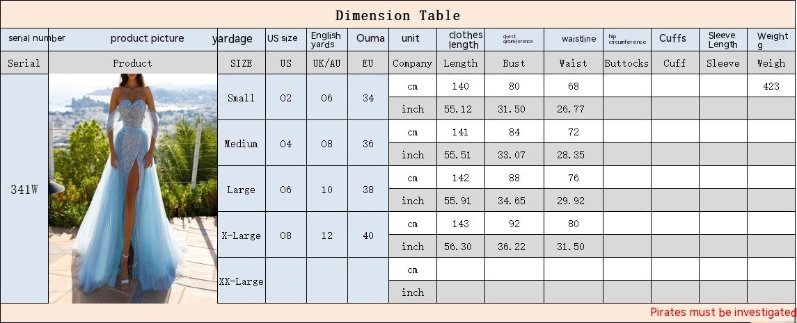 New Women's Off-shoulder Slim Fit Formal Dress - Enfance-Heureuse