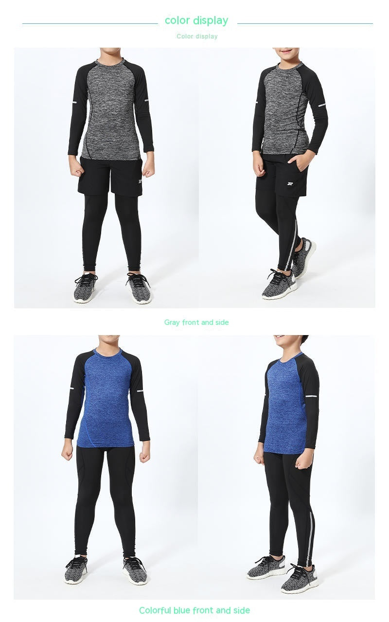 Children's Color Matching Bodysuit Suit