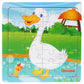 Children's poultry animal wooden puzzle - Enfance-Heureuse