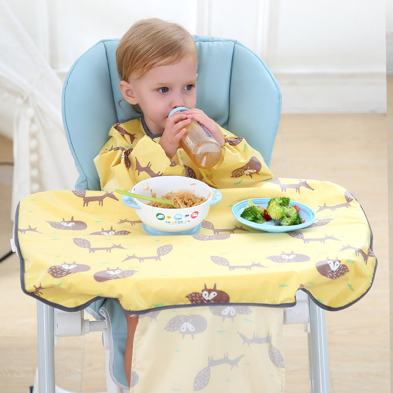 Baby Eating Dining Chair Bib Cover Anti-Dirty Feeding Clothing Gown - Enfance-Heureuse