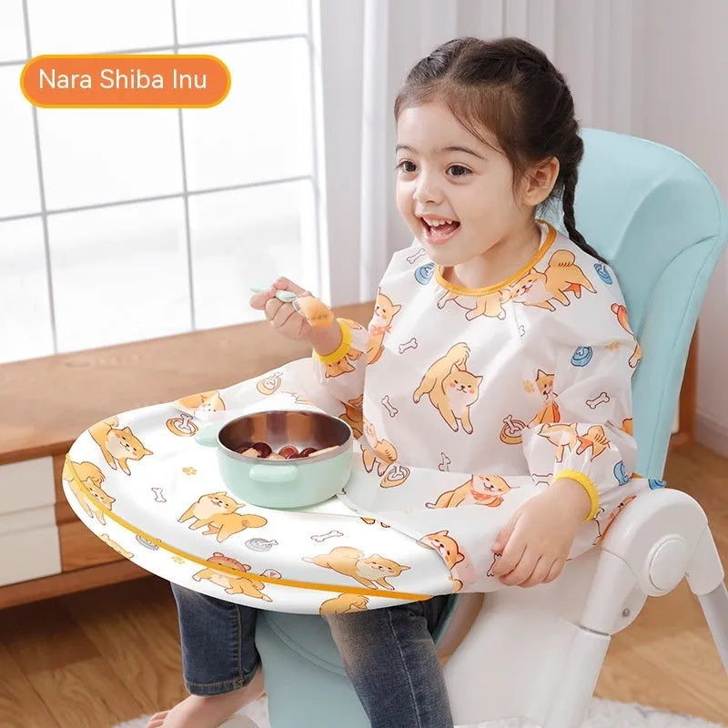 Dining Chair Overclothes Baby Eating Bib Water And Dirt Resistant Baby Food Apron Detachable - Enfance-Heureuse