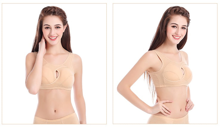 Cotton Anti-expansion Anti-Sag Gathering Adjustment Sports Bra - Enfance-Heureuse