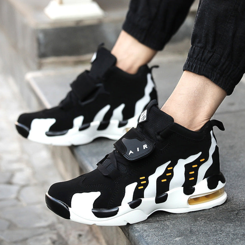 Zapatos masculinos con mayor amortiguación, zapatillas deportivas para correr de vaca, cuatro tendencias clásicas de los hombres coreanos.