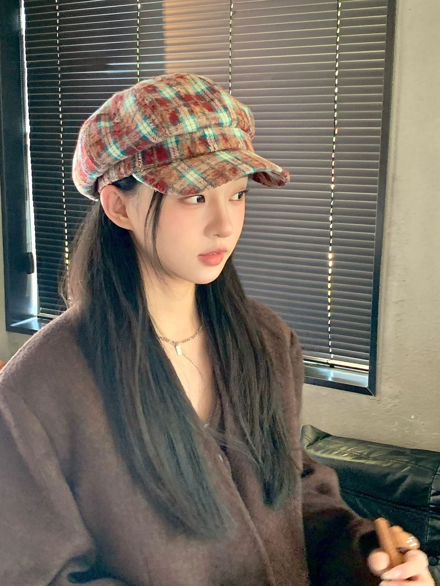 Gorra con visera británica retro, sombrero de vendedor de periódicos pequeño con cara que combina con todo