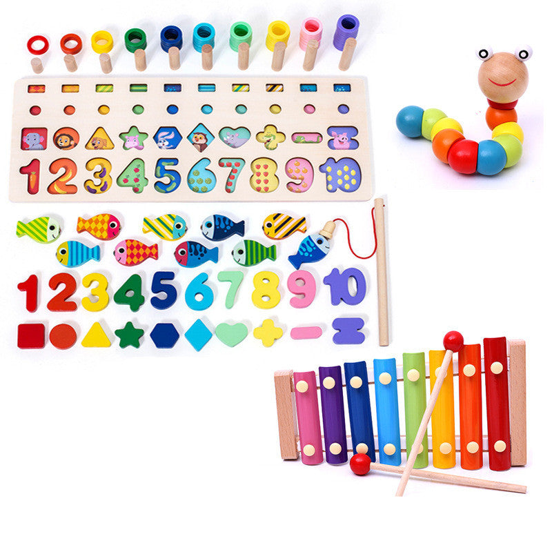 Children 3D Alphabet Number Puzzle Baby Colorful Geometric Digital Letter Educational Toy - Enfance-Heureuse
