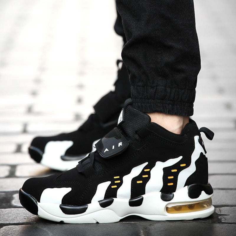 Zapatos masculinos con mayor amortiguación, zapatillas deportivas para correr de vaca, cuatro tendencias clásicas de los hombres coreanos.