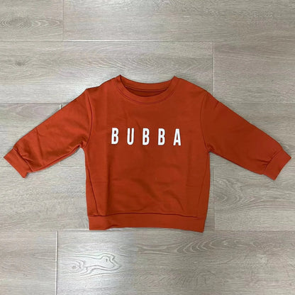 Sudadera informal con estampado de letras para niño