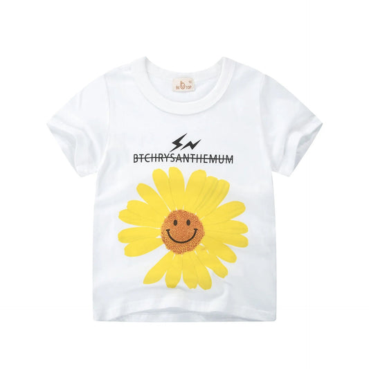 Vêtements pour enfants de marque 27kids T-shirt à manches courtes pour enfants coréens en gros Nouveaux hauts pour garçons d'été pour une génération