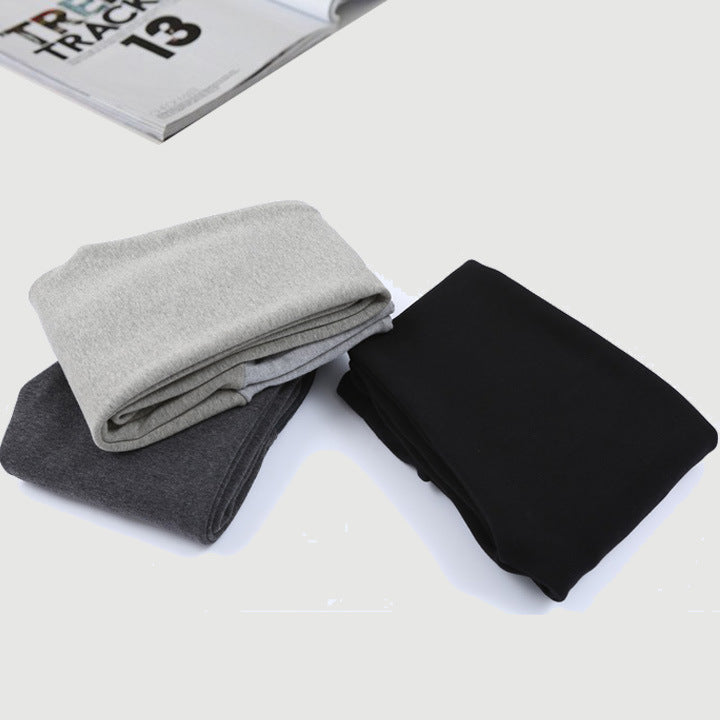South Korea maternity new winter pregnant women foot leggings and cashmere trousers abdomen supporting feet thick spot - Enfance-Heureuse