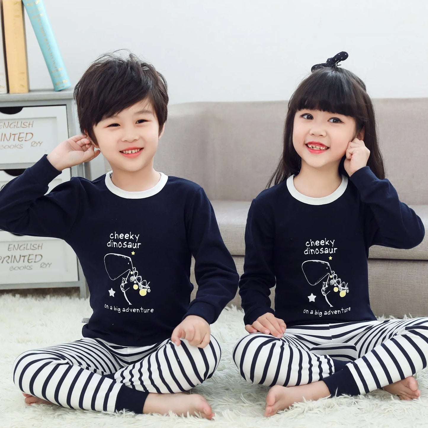 Children's pajamas women's long sleeves - Enfance-Heureuse