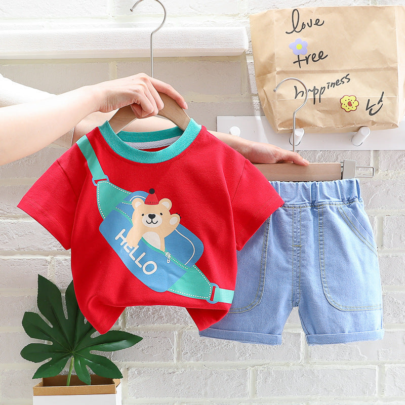 Western Style Children's Korean Style Summer Clothes - Enfance-Heureuse