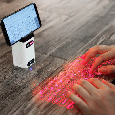 LEING FST Virtual Laser Keyboard Bluetooth Wireless Projector Phone Keyboard For Computer Pad Laptop With Mouse Function - Enfance-Heureuse