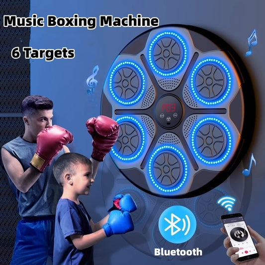 Music Boxing Machine Household With RGB Light Bluetooth-compatible Adults Mode Speed Adjustable For Indoor Kickboxing Karate Fitness Home - Enfance-Heureuse