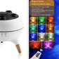 LED Water Ripple Ambient Night Light USB Rotating Projection Crystal Table Lamp RGB Dimmable Home Decoration 16 Color Gifts - Enfance-Heureuse