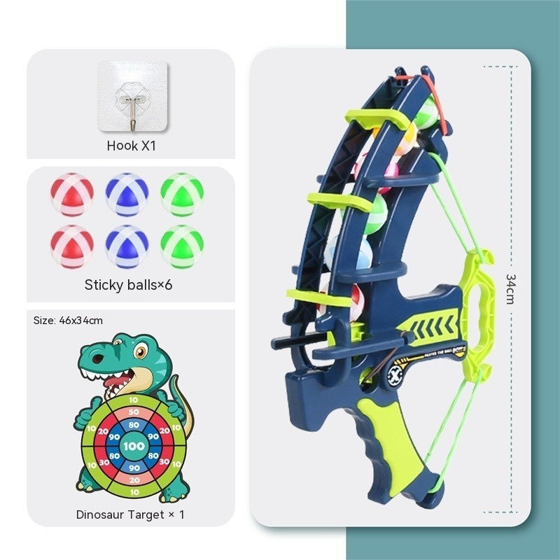 Dinosaur Catapult Sticky Ball Children's Bow And Arrow Toy Shooting - Enfance-Heureuse