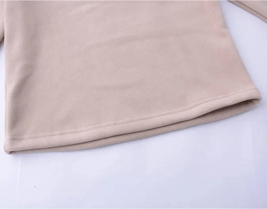 Winter Long-sleeved T-shirt Children High Neck Sweater - Enfance-Heureuse