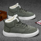 Plus Size Men's High-top Winter Warm Fleece-lined Casual Fashion Sports Cotton Shoes - Enfance-Heureuse