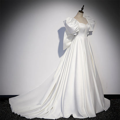 White Evening Dress Women's Banquet - Enfance-Heureuse