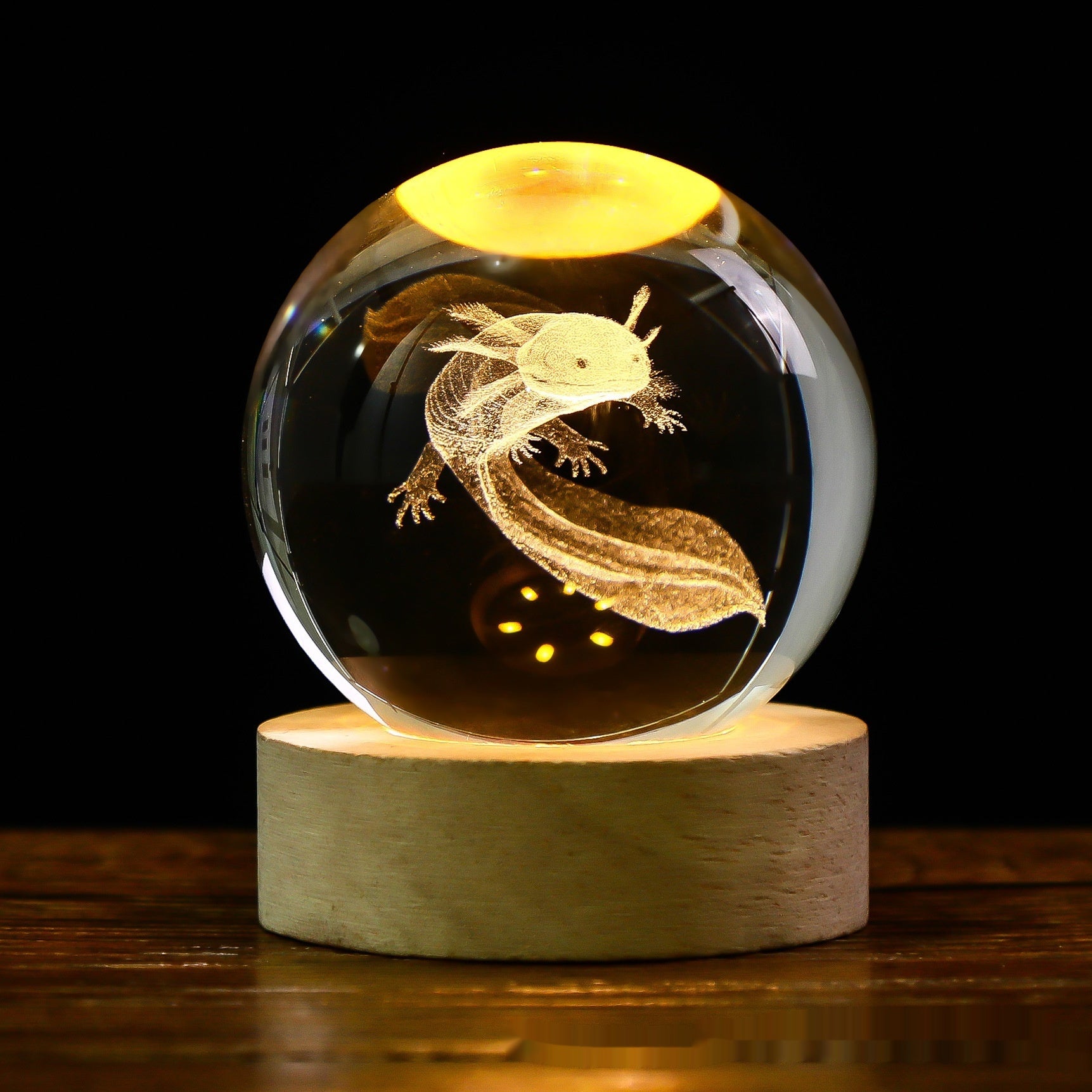 Luminous Starry Sky And Planets Moon Moon Crystal Ball Small Night Lamp Projection Ambience Light Creative Gift New Strange Gift - Enfance-Heureuse