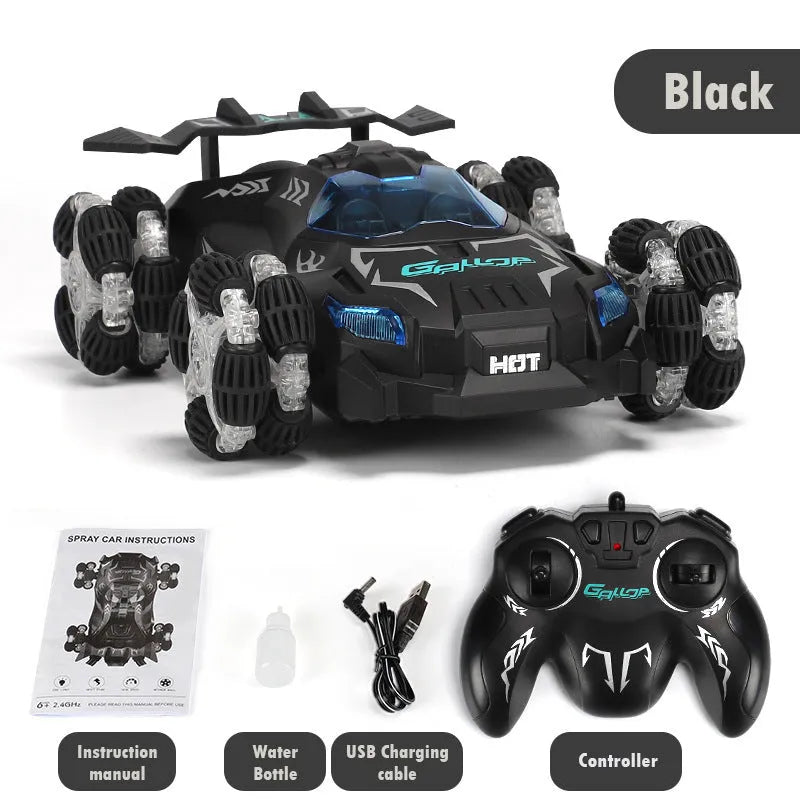 Drift Spray High Speed Music Light Remote Control Children's Electric Toy Car - Enfance-Heureuse