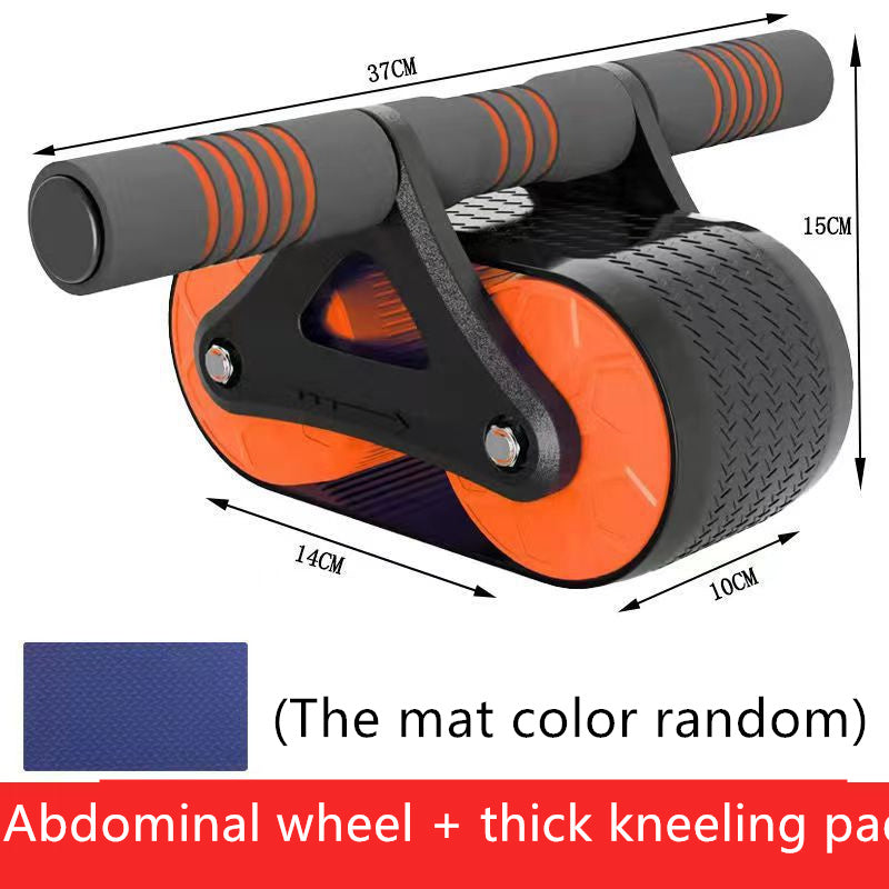 Ejercitador abdominal de doble rueda para mujeres y hombres, con rebote automático, rodillo para abdominales, entrenador de cintura, gimnasio, deportes, dispositivos de ejercicio en casa.