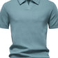 Men's Classic Textured Short Sleeve Polo Shirt - Enfance-Heureuse