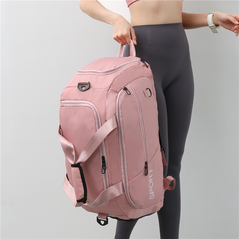 Luggage Bags For Women Handbag Oxford Men's Fitness Gym Shoulder Bag Waterproof Sports Travel Backpack With Shoes Compartment - Enfance-Heureuse