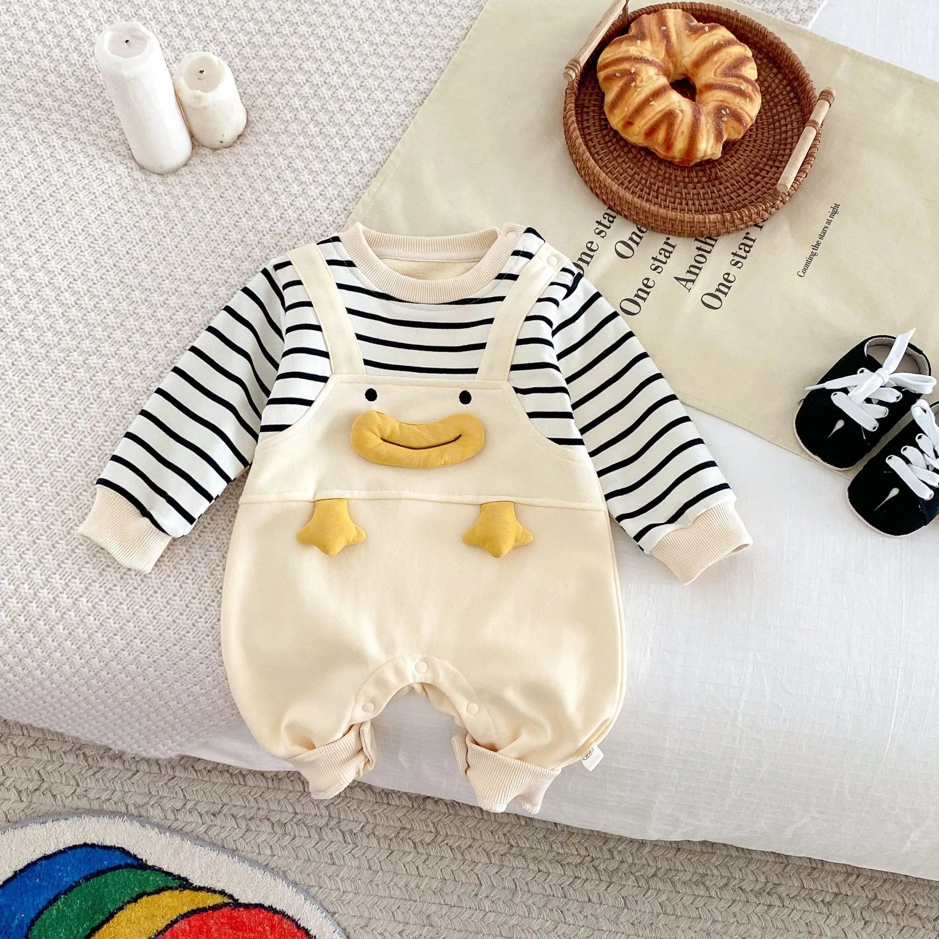 Small-month Baby Going Out Autumn Jumpsuit - Enfance-Heureuse