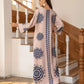 Long Women's Robe, Round Neck And Printed Dress - Enfance-Heureuse