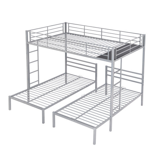 Full Over Twin Twin Size Bunk Bed With Built-in Shelf - Enfance-Heureuse
