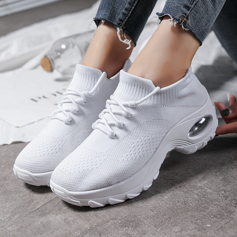 Sports shoes women flying knit socks shoes shaking shoes - Enfance-Heureuse