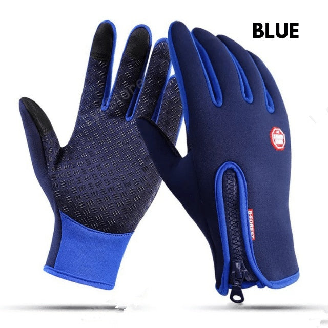 Winter Gloves Touch Screen Riding Motorcycle Sliding Waterproof Sports Gloves With Fleece - Enfance-Heureuse