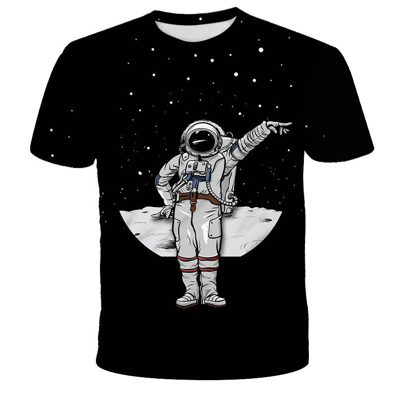 Digital Print Astronaut T-Shirt - Enfance-Heureuse