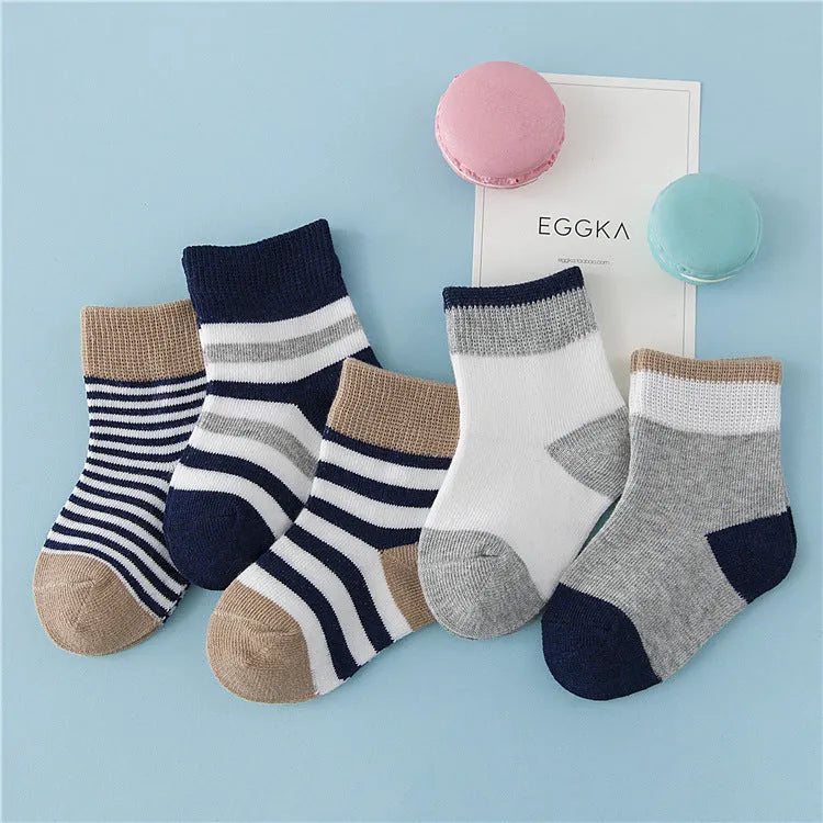 Winter cotton striped socks for children - Enfance-Heureuse