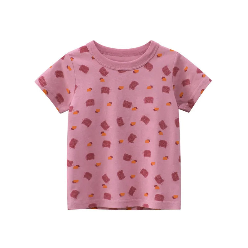 Été Nouveaux Garçons T-shirt À Manches Courtes Top - Enfance-Heureuse