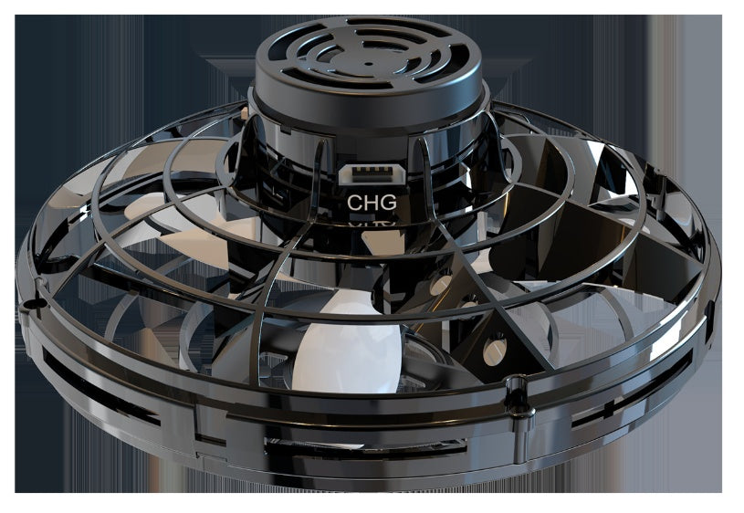 Mini Fingertip Gyro Interactive Decompression Toy Drone LED UFO Type Flying Helicopter Spinner Toy Kids - Enfance-Heureuse