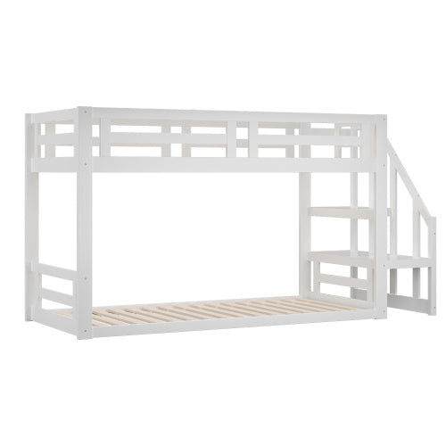 Niedrige Etagenbetten Aus Massivholz - Enfance-Heureuse