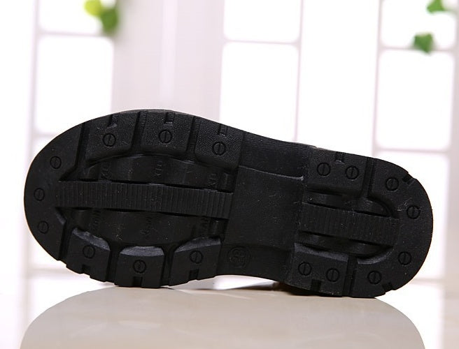 Winter Children Shoes PU Leather Waterproof Martin Boots Kids Snow Boots - Enfance-Heureuse