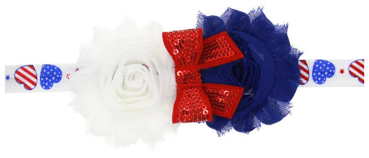 Children's Striped Rose Headband