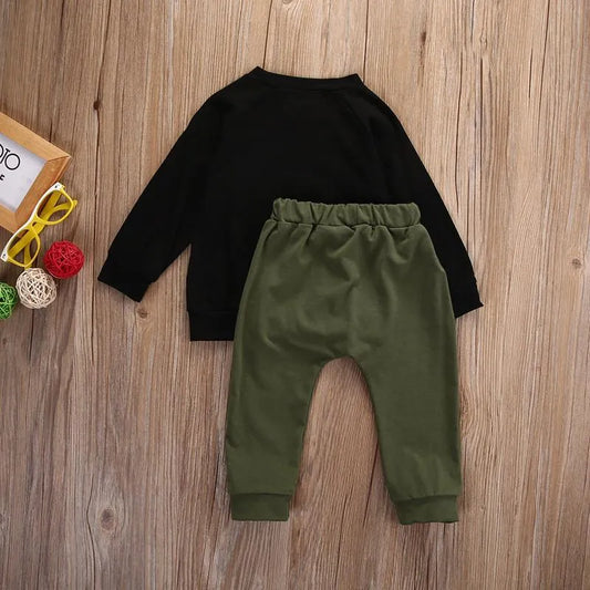 spring and summer new ins boys suit letters male baby in the children's suit Amazon explosion models - Enfance-Heureuse