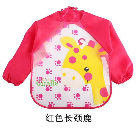 Children's Gown Long Sleeve Kids Waterproof Meal Baby Apron Painting Clothes Bib Protective Clothing - Enfance-Heureuse
