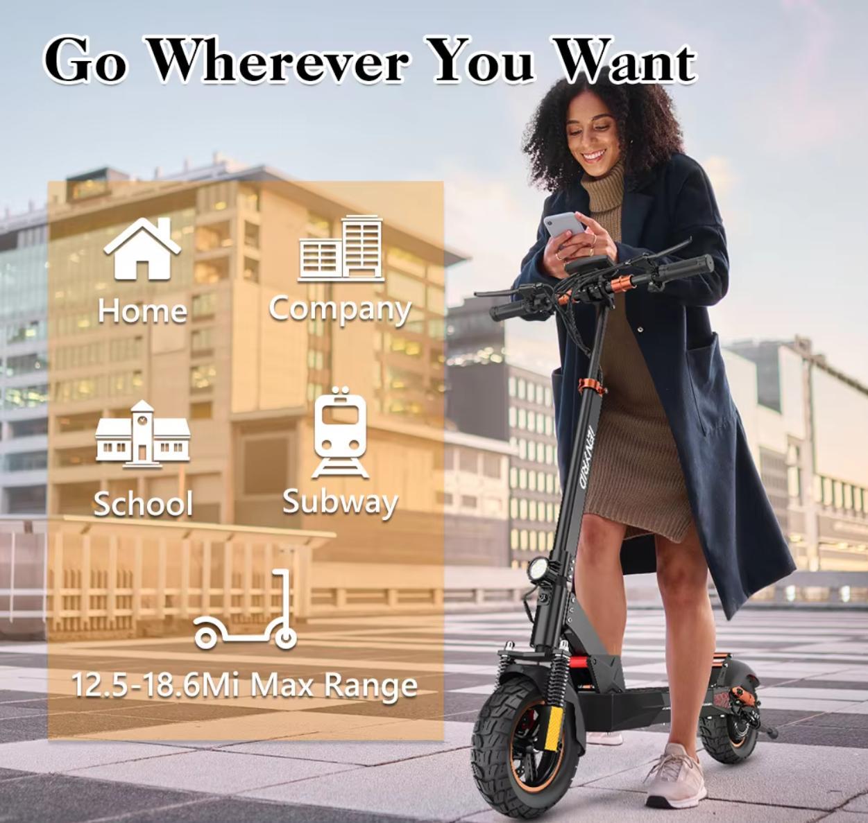 New IE Kugou M4 Pro S With Seat High Speed Electric City Scooter Suitable For Young Adults Teenagers - Enfance-Heureuse